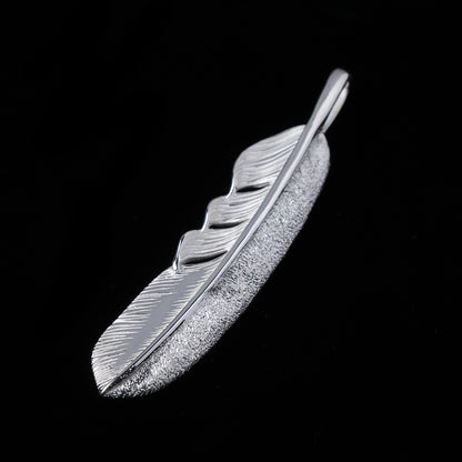 SVプレーンフェザー特大(左向き)ダイヤモンド-ダスト加工