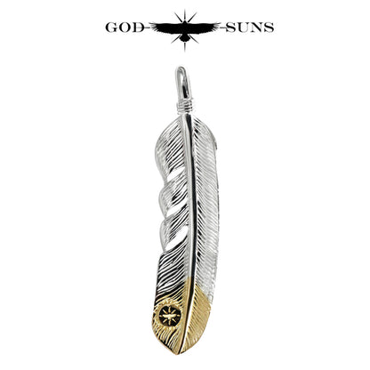 Silver Heart Gold Rope TQ Gold Feather LL (Right-Facing) 68mm Type