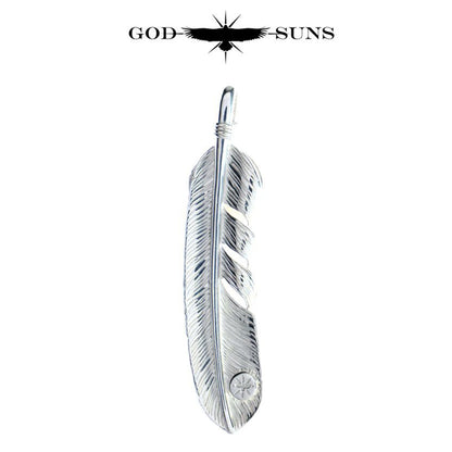 Silver Heart Silver Rope TQ Feather LL (Left Facing) 68mm Type