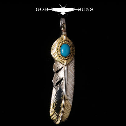 特大金ハート金縄TQ先金フェザー（左向き）74mmタイプ