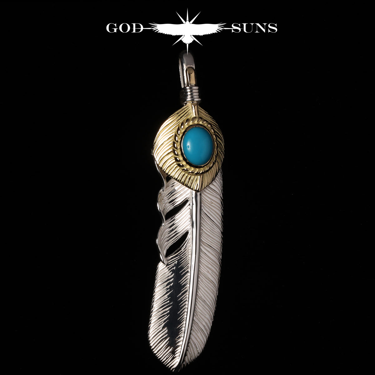 GODSUNS 特大金ハートターコイズフェザーネックレス ターコイズ特集 – GOD SUNS