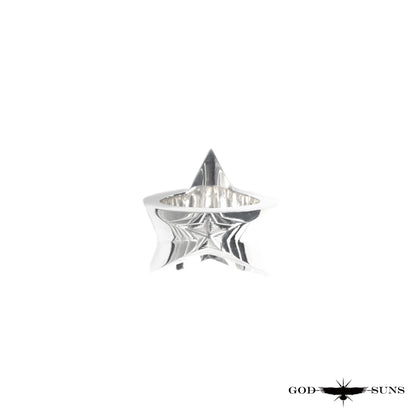 Eagle x Sunburst Ring (SV Plain) Large (Male Eagle)