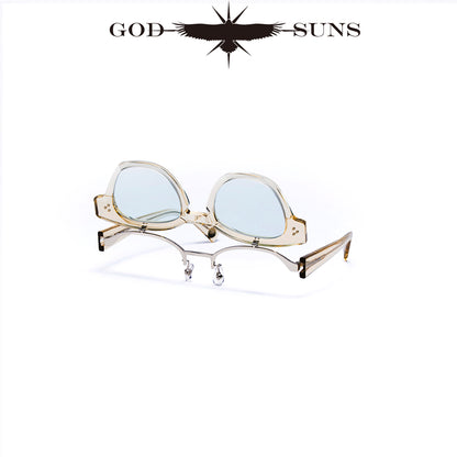 CYBORG CLEAR YELLOW/LIGHT BLUE LENS