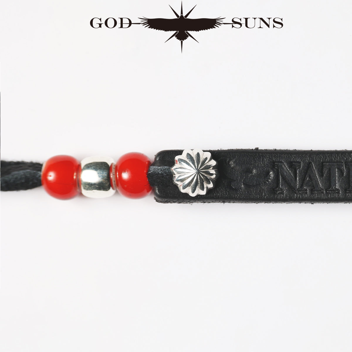 Silver solid stone beads (left) (sold individually)